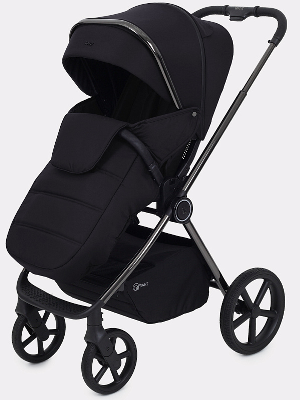 Детская коляска Rant Teo Black Chrome 2 в 1 Black