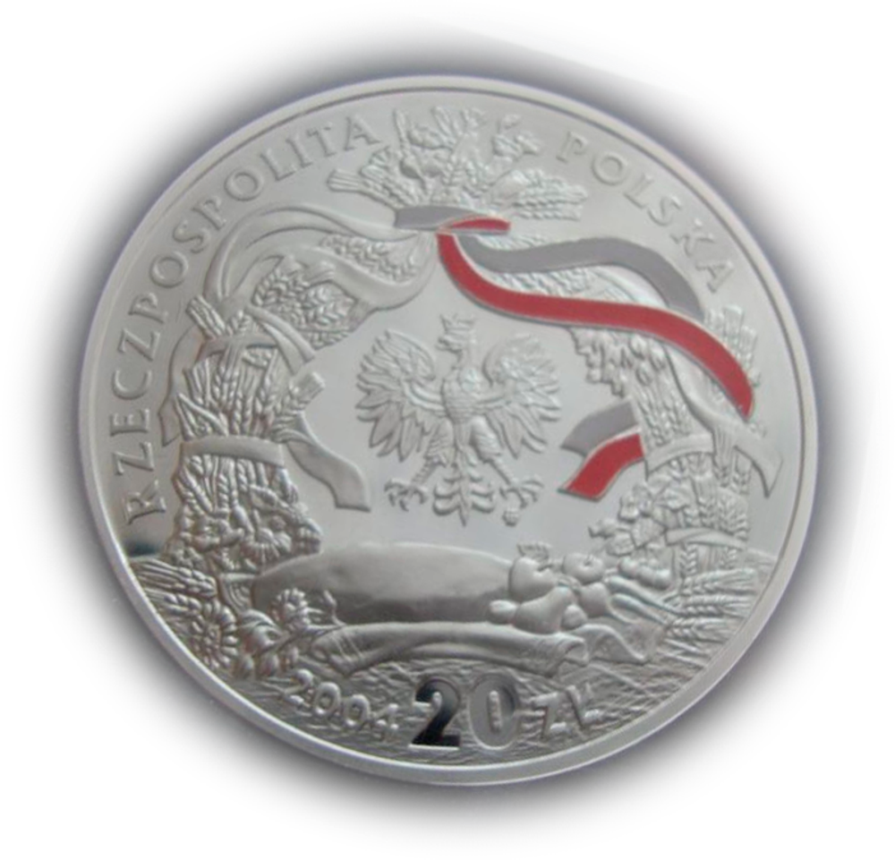 Польша 20 злотых 2004 Праздник урожая Дожинки СЕРЕБРО