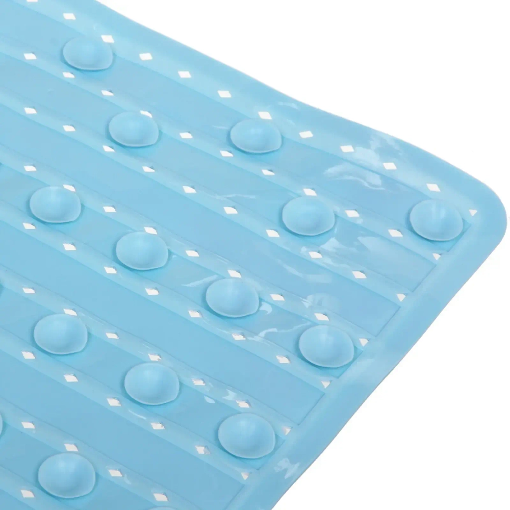 Коврик в ванну Селфи 68х38 ПВХ Лофт синий