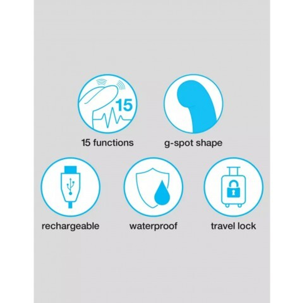 Вибратор Happy Rabbit Slimline G-Spot перезаряжаемый, черный