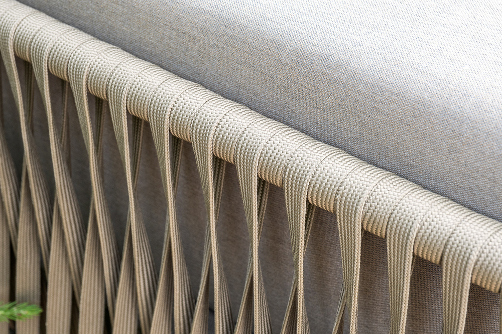 "Касабланка" модульная лаунж-зона из роупа (веревки), каркас из алюминия