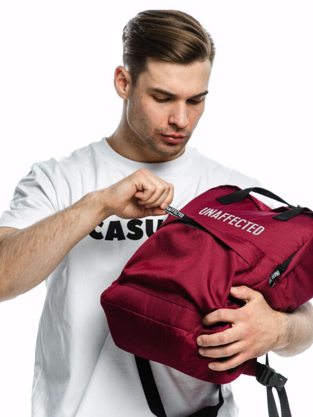 Рюкзак Unaffected Квадрат Бордовый