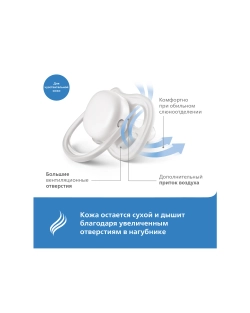 Пустышка Philips Avent силикон от 0 мес. 2 шт. SCF080/05