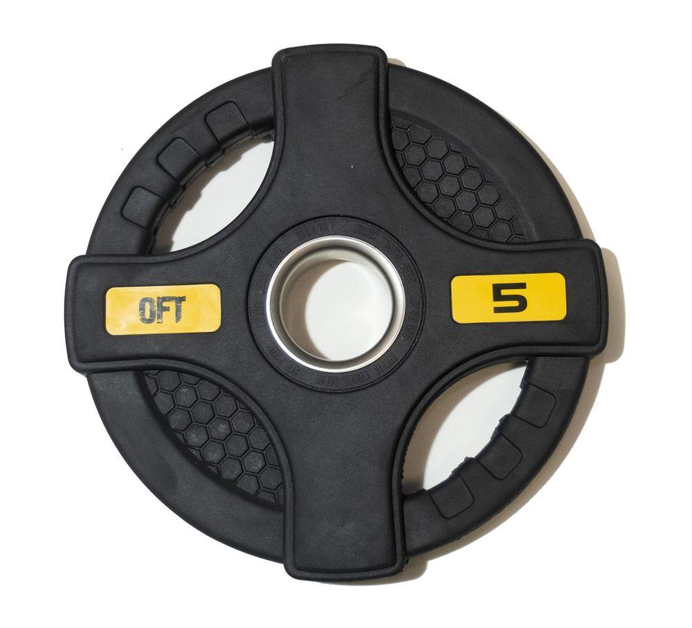 Штанга олимпийская 88 кг (диски с двумя хватами, черный гриф)