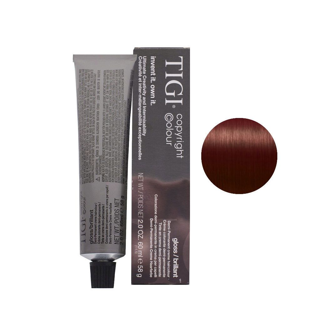 Tigi Pro Copyright Colour Gloss 5/5 - Светло-Коричневый Фиолетово-Красный 60 мл