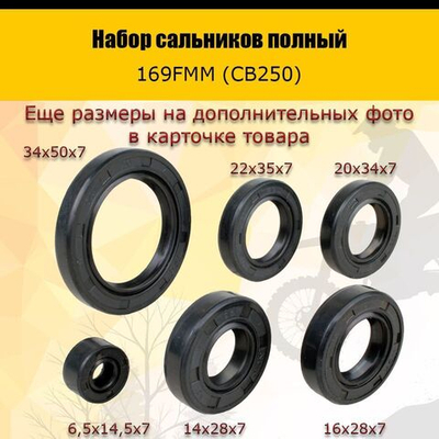 Набор сальников полный 169FMM (CB250)