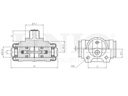 Цилиндр тормозной колесный UNIO BRC-20554