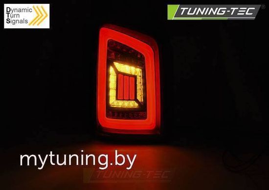 Задняя оптика SMOKE BLACK WHITE LED для VW T5