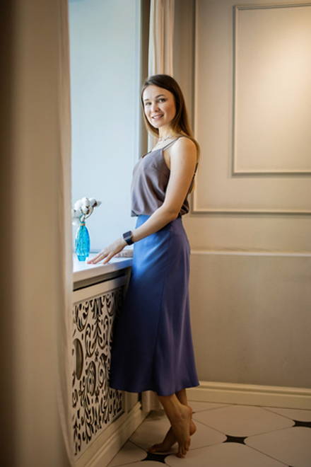 Юбка косой крой