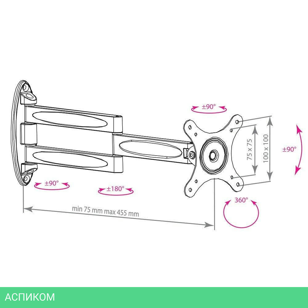 Кронштейн Kromax Techno-11W (29002)