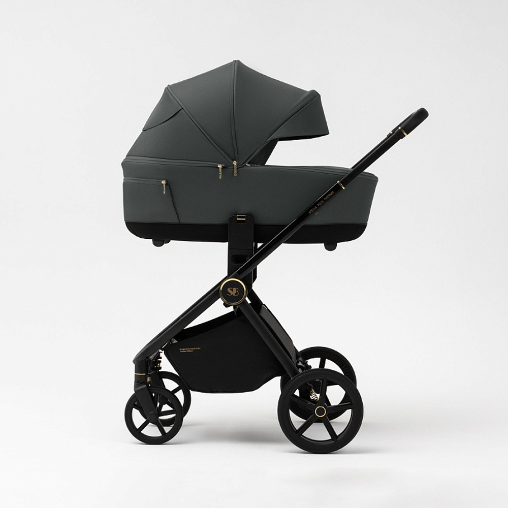 Детская коляска Sweet Baby Stella Plus Therma 2 в 1 427415 Dark Grey