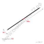 ЗУБР 1500 мм, d 30 мм, Строительный лом (2186-1.5)