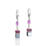 Серьги Coeur de Lion Multicolour 4015/20-1500 цвет серый, розовый