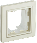 BRITE Рамка 1-местная IP44Р У-1-БрКр-44 бежевый IEK