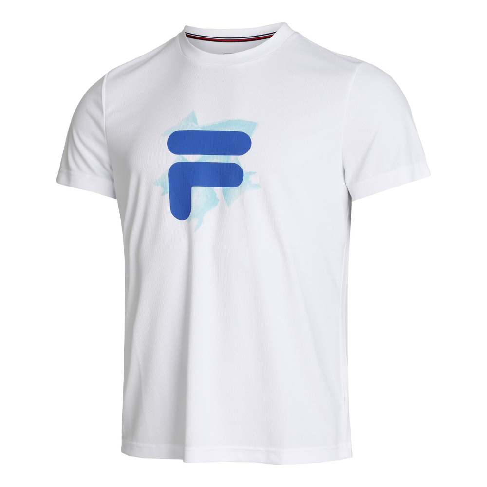 Мужское теннисное поло Fila Till T-Shirt Men - White, Multicoloured