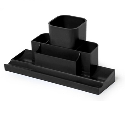 Органайзер настольный, Calligrata Mix, 120x220 мм, чёрный, пластик, 1, в плёнке