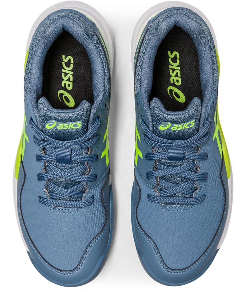 детские Кроссовки теннисные Asics Gel-Resolution 9 GS Clay - steel blue/hazard green