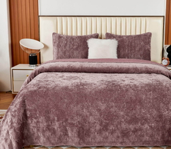 Покрывало 240x260 Sofi De MarkO Розалин пепельно-розовое