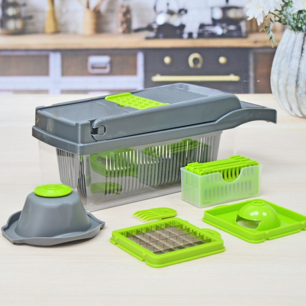 Овощерезка 14 в 1 с контейнером "TALENTIERT"