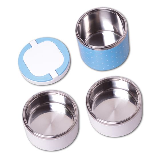 Ланч бокс тройной 1480 мл. Kamille КМ 2104 круглый