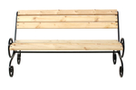 Лавочка садовая Завиток арт.НПА3262 1,5м  1уп(доски + стойки)