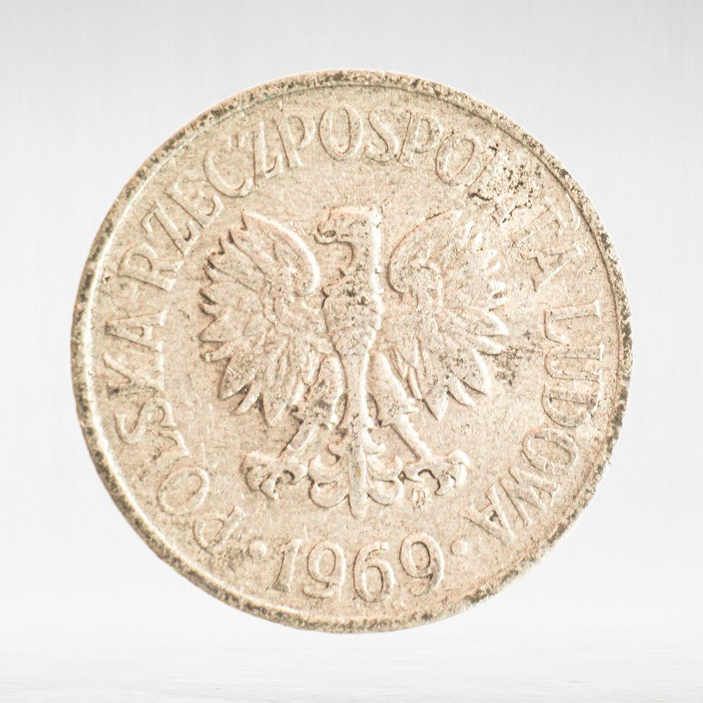 Poland, 20 Groszy, 1969, F