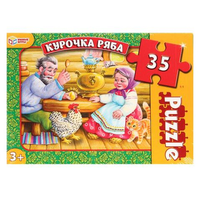 Макси-пазл 35эл. "Курочка Ряба" 4680107932624 (Умные игры)