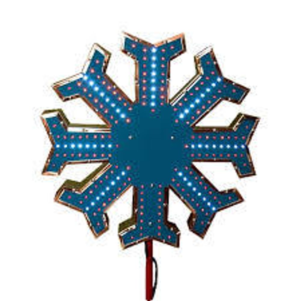 Макушка - звезда на елку «Снежинка» Стандарт