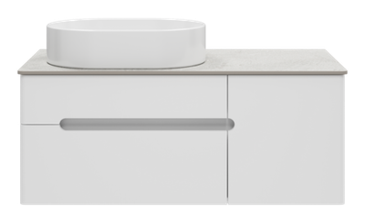 Тумба под раковину Misty Роял 100 подвесная (белая)