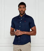 Льняная рубашка POLO RALPH LAUREN - темно-синий(710968912)