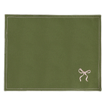 Салфетка под приборы fancy bows оливкового цвета из коллекции essential, 35х45 см