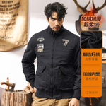 Американская ретро-пилотная куртка мужская зимняя утолщенная,тактическая тренировка военная короткая куртка