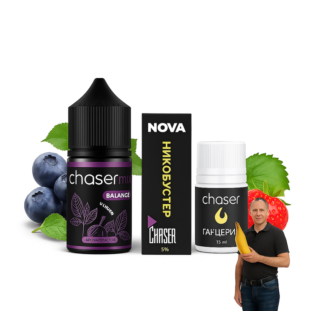 Chaser MIX - Strawberry Banana (30ml, 5% nic)