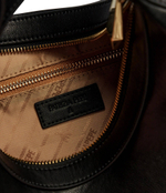 Кожаная сумка хобо Patrizia Pepe - черный(8B0046 L047)