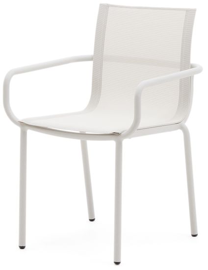Galdana Штабелируемый садовый стул из белого алюминия Испания La Forma
