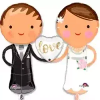 Фольгированные для свадьбы