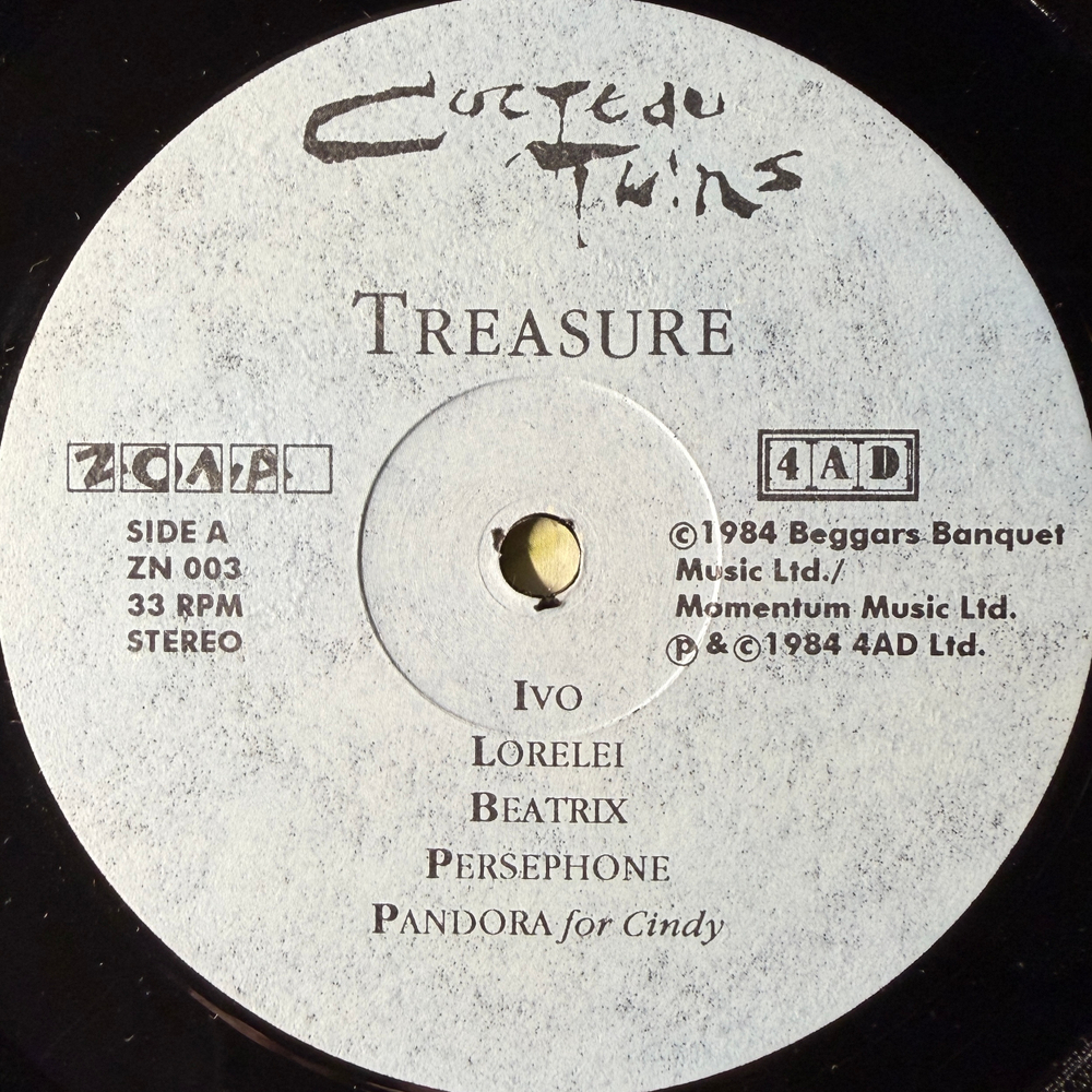 Виниловая пластинка Cocteau Twins ‎– Treasure LP