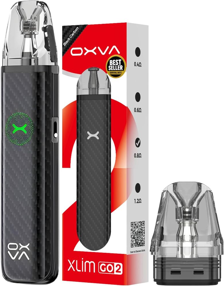 OXVA Xlim Go 2 Vape Pod Kit - Black Carbon (3ml, 0.8ohm)