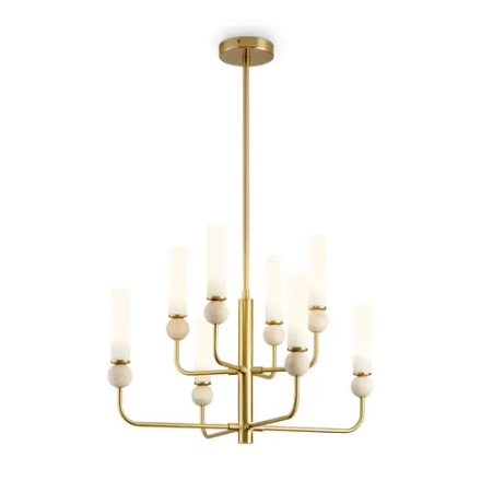 Люстра на штанге Freya SUNSPOT FR5482CL-08BS