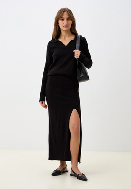 Костюм вязаный, цвет черный