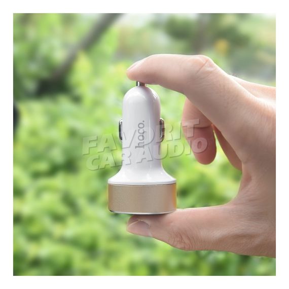 АЗУ 2USB HOCO Z26 High Praise 2400mA пластик дисплей белый