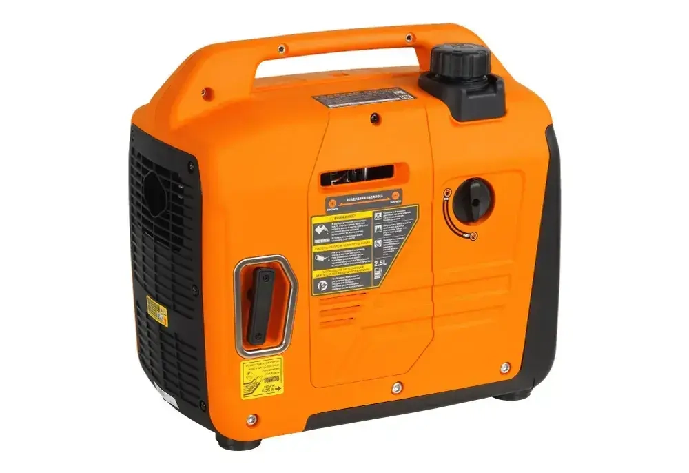 Генератор бензиновый инверторный Carver PPG-1400IS (1.4 кВт, 230В) цифровой дисплей, Quick Charge USB/Type-C, защита от перегрузки, экономичный режим