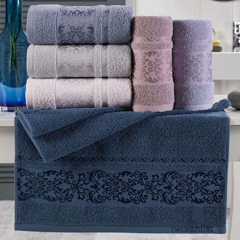 Полотенце махровое "АВТ. MARIN" TWO DOLPHINS, 100% хлопок, Турция.