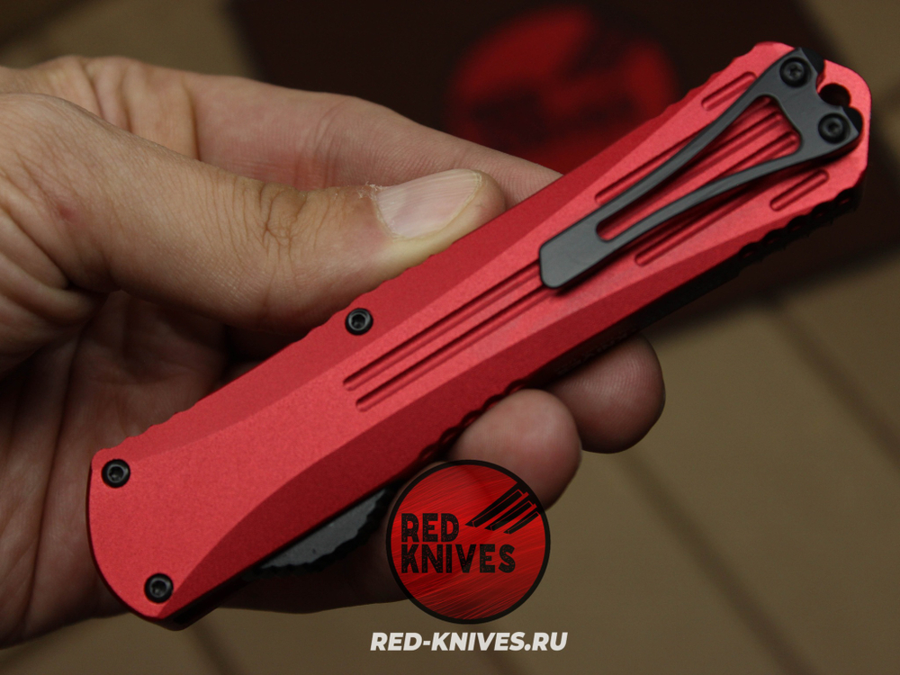 Heretic Knives Manticore-E T/E - красная рук, черный клинок RK/Н103