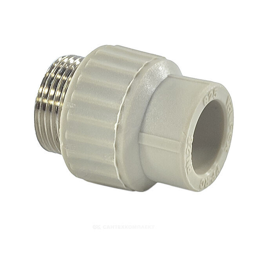 Муфта PP-R комбинированная серая Дн 25х1" НР VALFEX 10130225Г