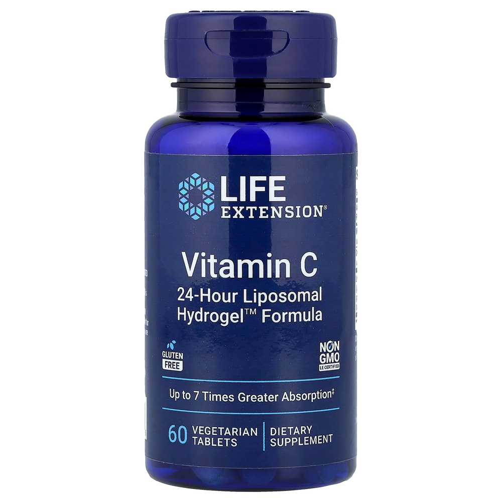 Life Extension, Витамин C, 60 вегетарианских таблеток