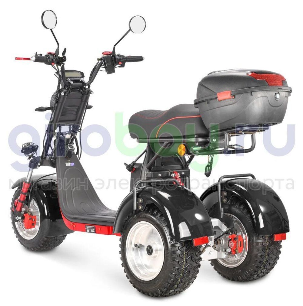 Электроскутер WHITE SIBERIA IKRA 5000w - (Черный) фото 5 фото №7