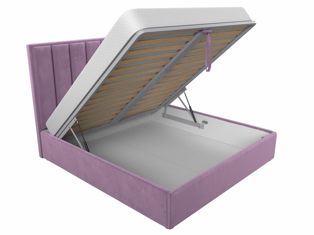 Кровать Афродита, спальное место 160х200, с подъёмным механизмом, микровельвет