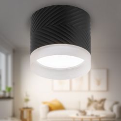 Светильник настенно-потолочный спот ЭРА OL38 BK под GX53 IP20 черный | Накладные светильники