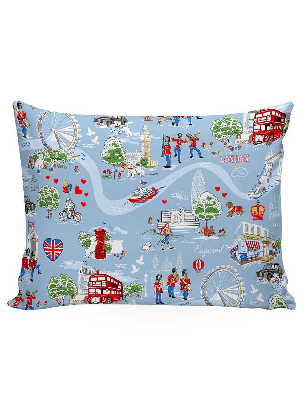 Наволочка комплект 2шт Сказка "Лондон" 50х70 см, перкаль